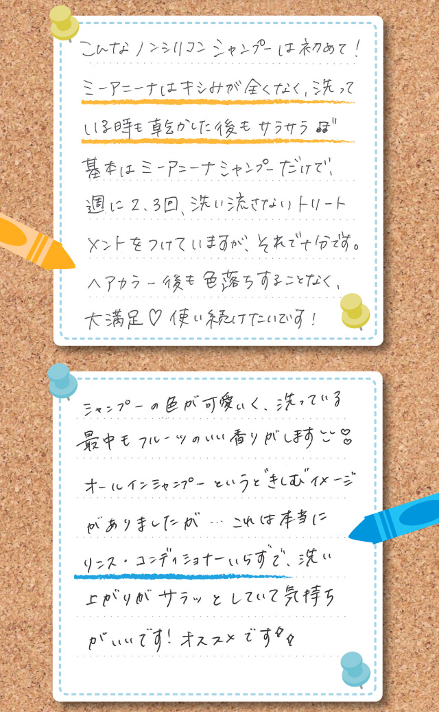 ミーアニーナ　アミノ＆フルーツ　オールインシャンプー